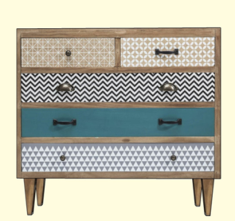 北欧实木边柜su模型