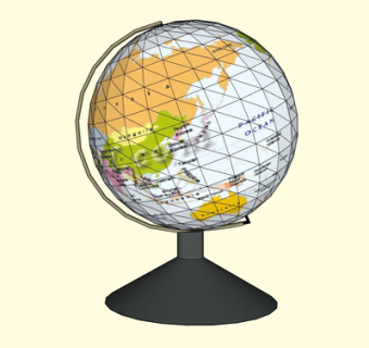 现代地球仪su模型