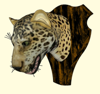 现代豹子挂件su模型