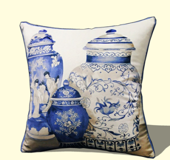 现代布艺抱枕su模型