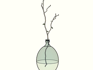 现代<em>玻璃花瓶</em>su模型