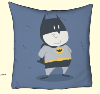 现代布艺抱枕su模型