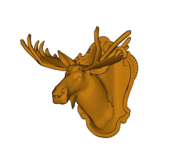 北欧鹿头挂件su模型