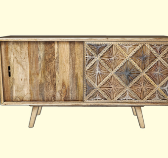 现代实木边柜su模型