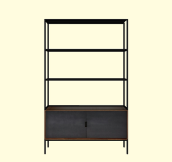 现代实木货架su模型