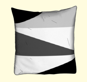 现代布艺抱枕su模型