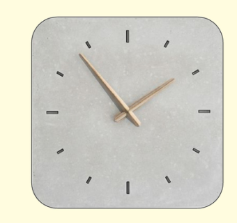 现代金属挂钟su模型