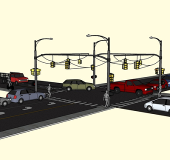 现代汽车su模型