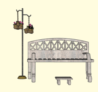 现代公用椅su模型