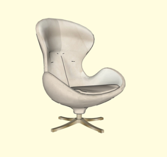 现代休闲单椅su模型