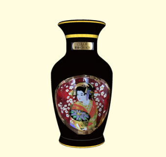 日式花瓶su模型