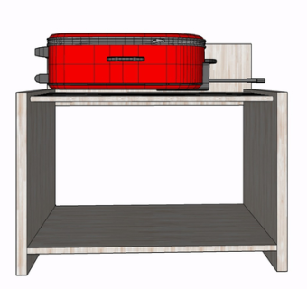 现代行李箱su模型