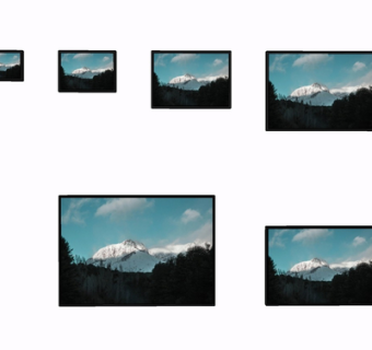 现代风景挂画su模型