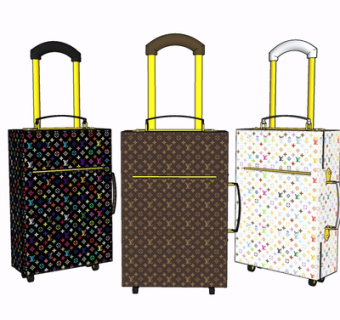 现代行李箱su模型