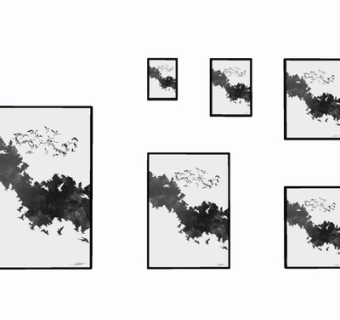 现代装饰画su模型