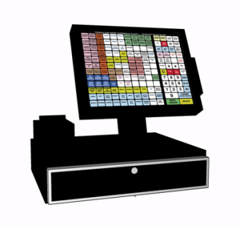 现代收银机su模型