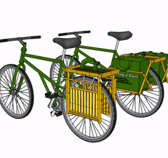 现代自行车su模型