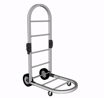 现代金属小推车su模型