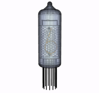 现代玻璃吊灯su模型