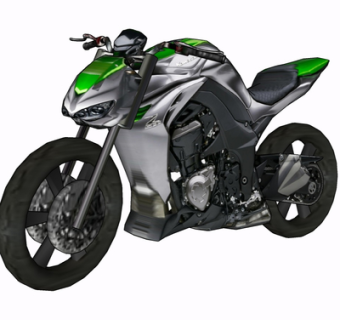 现代摩托车su模型