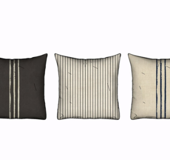 现代布艺枕头su模型