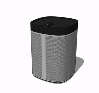 现代垃圾桶su模型