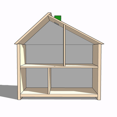 现代儿童积木玩具su模型