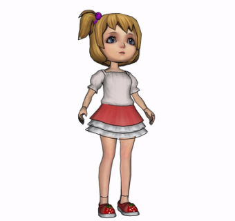 现代卡通人物玩偶su模型