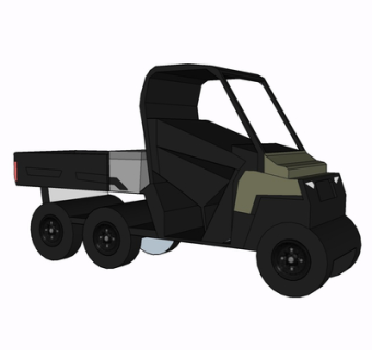 现代巡逻车su模型