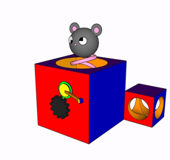 现代儿童玩具su模型