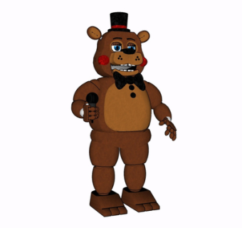 现代积木熊玩具su模型