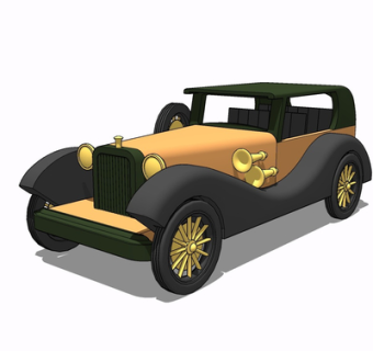 现代汽车su模型