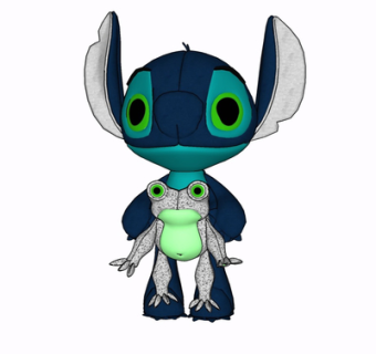 现代布艺玩偶su模型