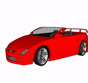 现代跑车su模型