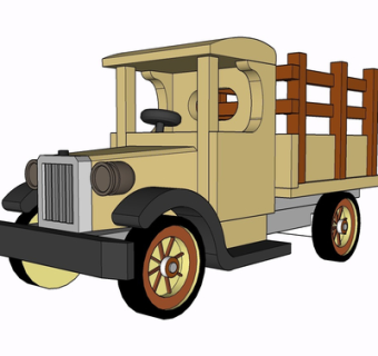 现代玩具汽车su模型