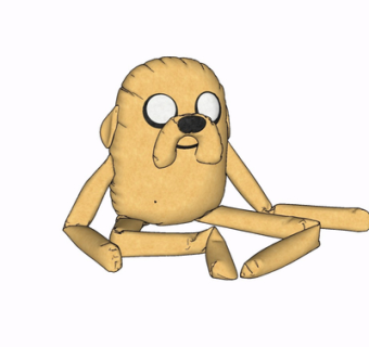 现代布艺玩具su模型