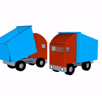 现代玩具汽车su模型