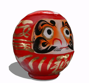 现代彩绘摆件su模型