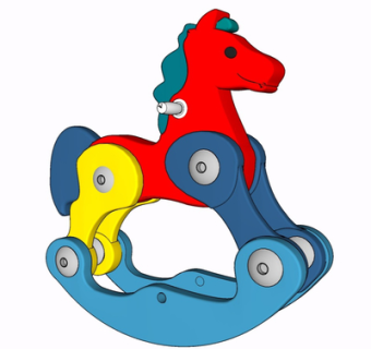 现代木马su模型