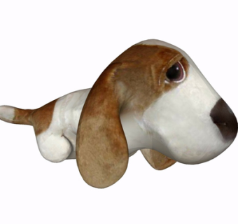 现代布艺狗玩具su模型