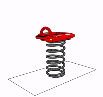 现代弹簧玩具su模型