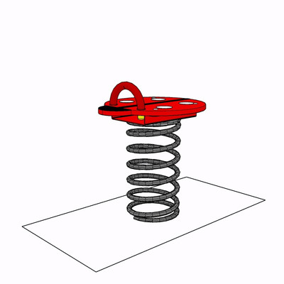 现代弹簧玩具su模型