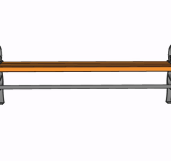 现代公用椅su模型