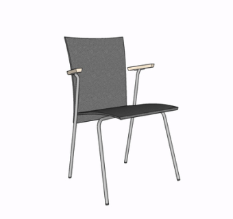 现代单椅su模型