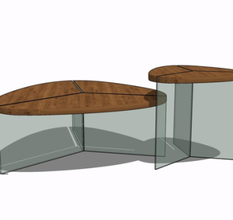 现代茶几su模型