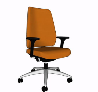 现代旋转办公椅su模型