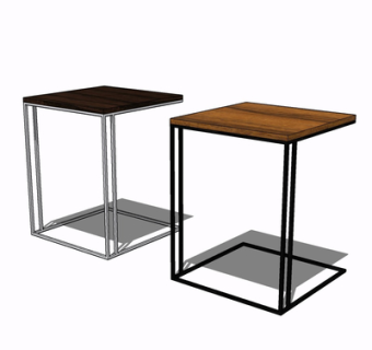 现代实木角几su模型