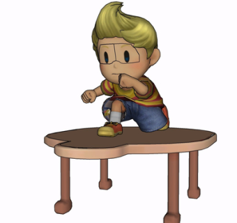 现代卡通人物摆件su模型