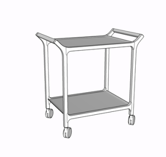 现代餐边柜su模型