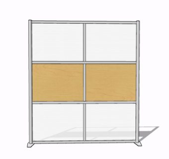 现代屏风隔断su模型